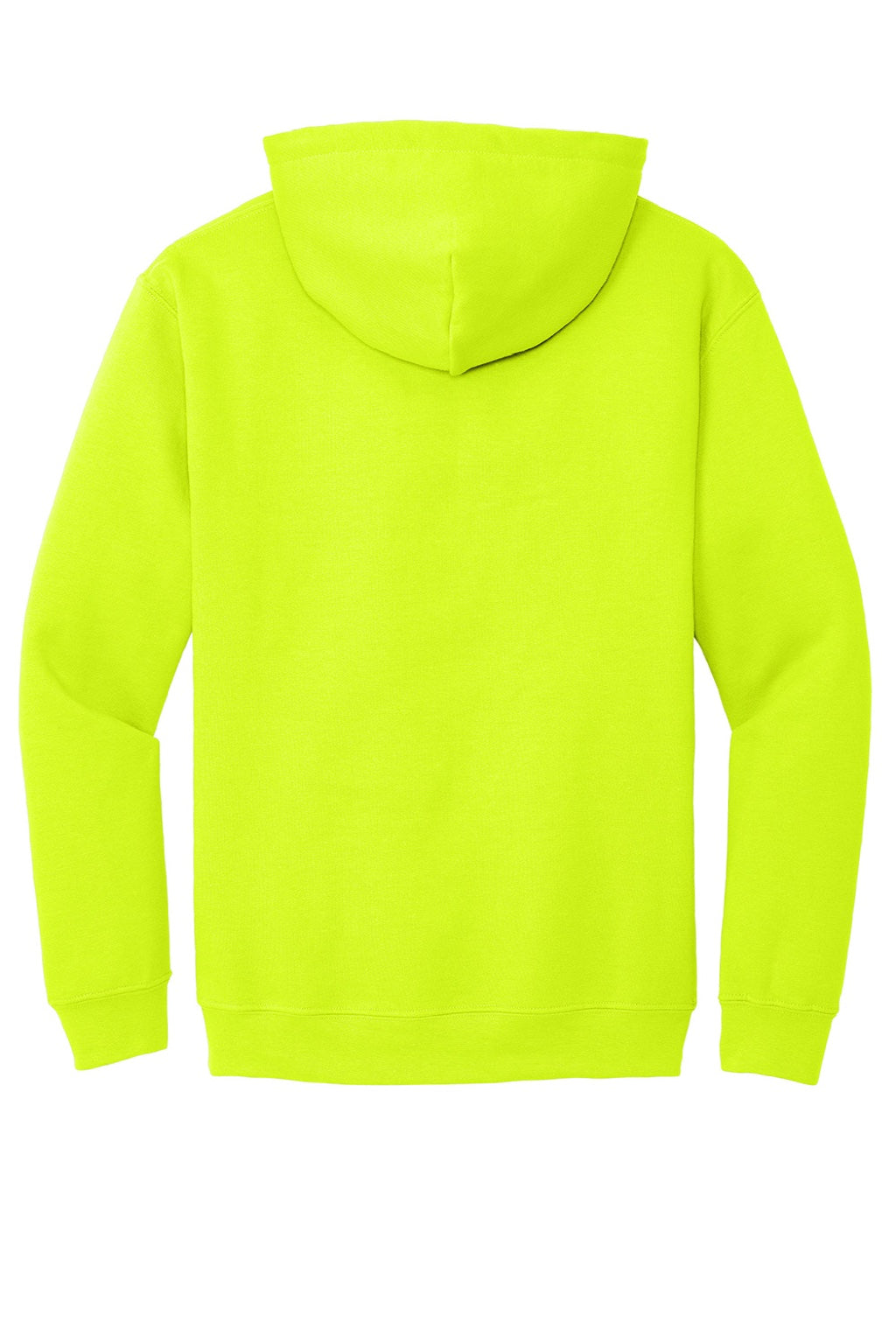 Gildan 18500 Mens Pill Resistant Hooded Sweatshirt Hoodie w/ Pouch Pocket Safety Green Flat Back