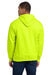 Gildan 18500 Mens Pill Resistant Hooded Sweatshirt Hoodie w/ Pouch Pocket Safety Green Model Back