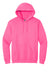 Gildan 18500 Mens Pill Resistant Hooded Sweatshirt Hoodie w/ Pouch Pocket Safety Pink Flat Front