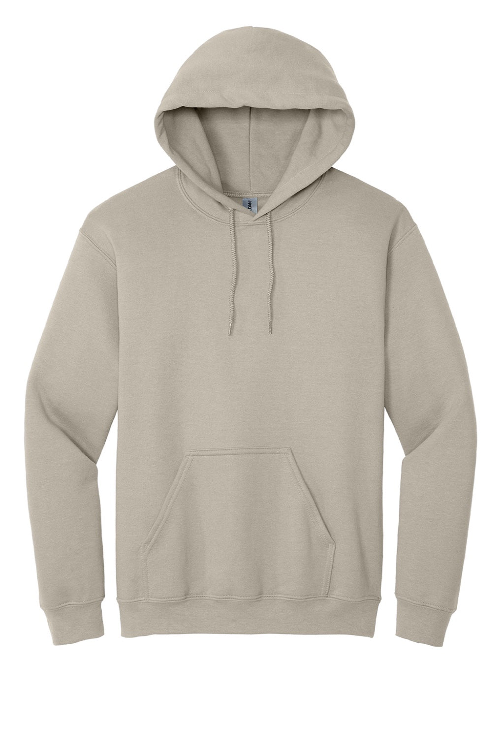 Gildan 18500 Mens Pill Resistant Hooded Sweatshirt Hoodie w/ Pouch Pocket Sand Flat Front