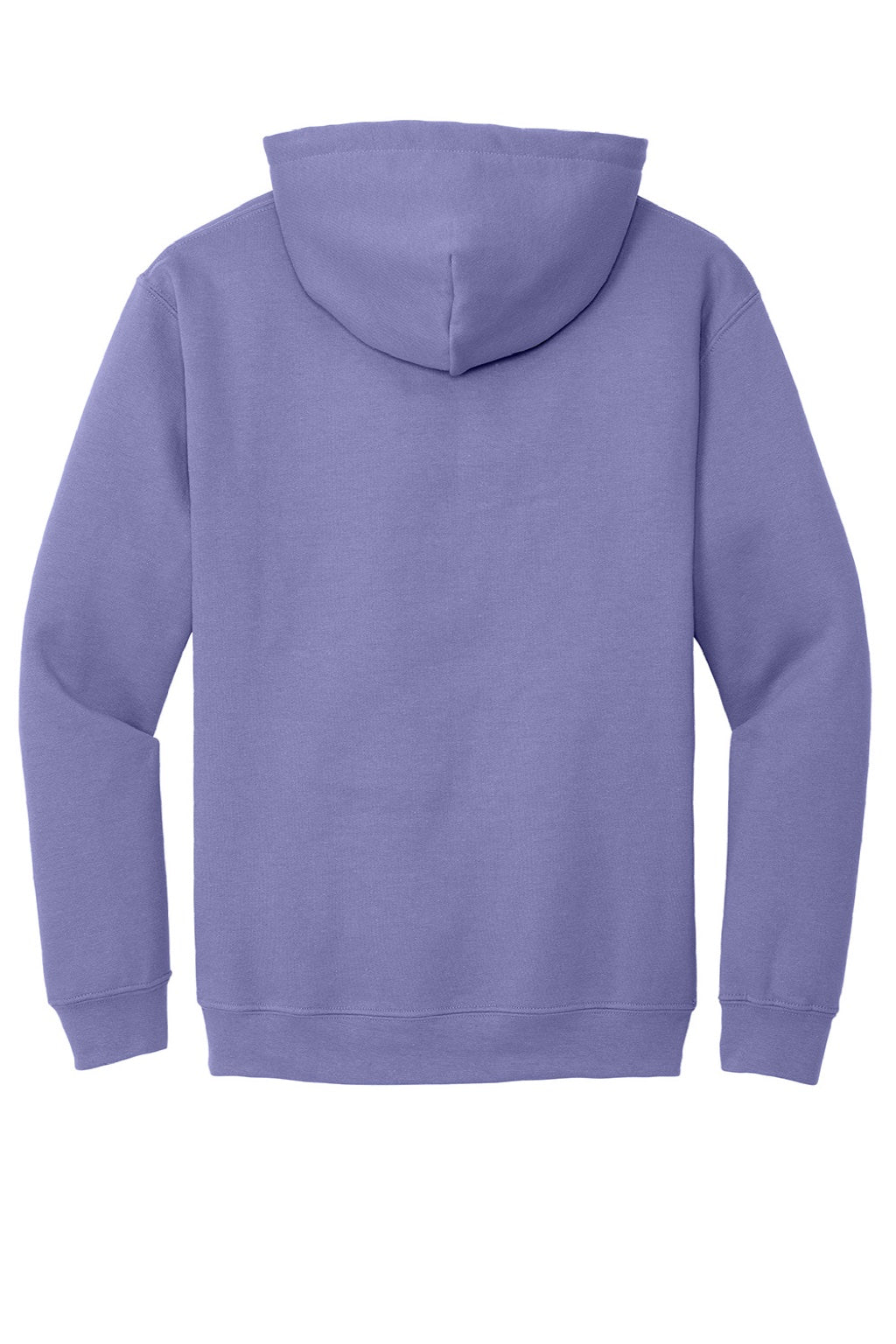 Gildan 18500 Mens Pill Resistant Hooded Sweatshirt Hoodie w/ Pouch Pocket Violet Purple Flat Back