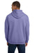 Gildan 18500 Mens Pill Resistant Hooded Sweatshirt Hoodie w/ Pouch Pocket Violet Purple Model Back