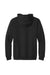 Gildan 18600 Mens Pill Resistant Full Zip Hooded Sweatshirt Hoodie w/ Pockets Black Flat Back