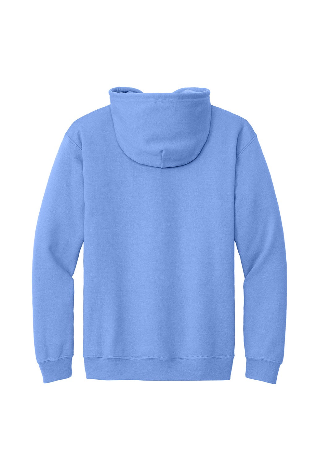Gildan 18600 Mens Pill Resistant Full Zip Hooded Sweatshirt Hoodie w/ Pockets Carolina Blue Flat Back
