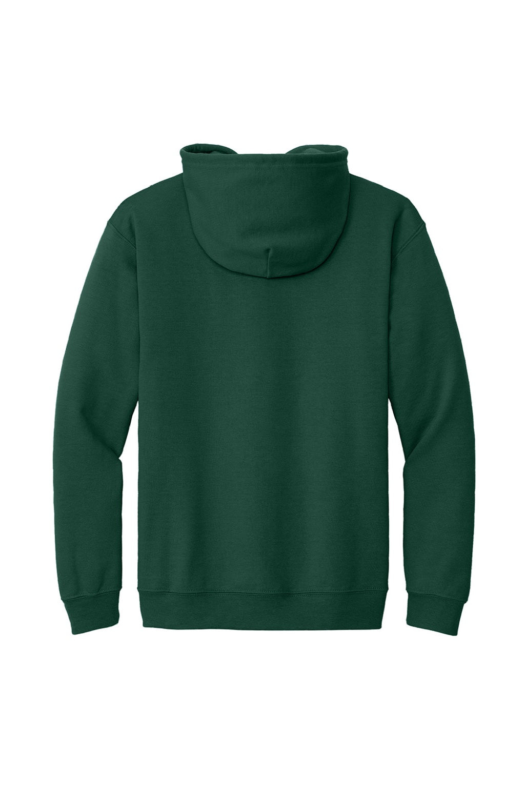 Gildan 18600 Mens Pill Resistant Full Zip Hooded Sweatshirt Hoodie w/ Pockets Forest Green Flat Back