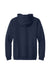 Gildan 18600 Mens Pill Resistant Full Zip Hooded Sweatshirt Hoodie w/ Pockets Navy Blue Flat Back