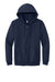 Gildan 18600 Mens Pill Resistant Full Zip Hooded Sweatshirt Hoodie w/ Pockets Navy Blue Flat Front