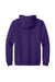 Gildan 18600 Mens Pill Resistant Full Zip Hooded Sweatshirt Hoodie w/ Pockets Purple Flat Back