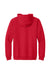 Gildan 18600 Mens Pill Resistant Full Zip Hooded Sweatshirt Hoodie w/ Pockets Red Flat Back