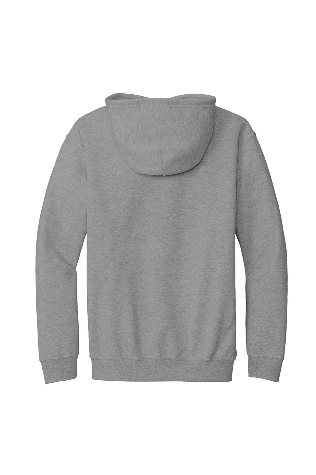 Gildan 18600 Mens Pill Resistant Full Zip Hooded Sweatshirt Hoodie w/ Pockets Sport Grey Flat Back