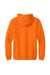 Gildan 18600 Mens Pill Resistant Full Zip Hooded Sweatshirt Hoodie w/ Pockets Safety Orange Flat Back