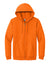 Gildan 18600 Mens Pill Resistant Full Zip Hooded Sweatshirt Hoodie w/ Pockets Safety Orange Flat Front