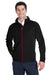 Spyder 187330 Mens Constant Full Zip Sweater Fleece Jacket Black/Red Model Front