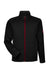 Spyder 187330 Mens Constant Full Zip Sweater Fleece Jacket Black/Red Flat Front