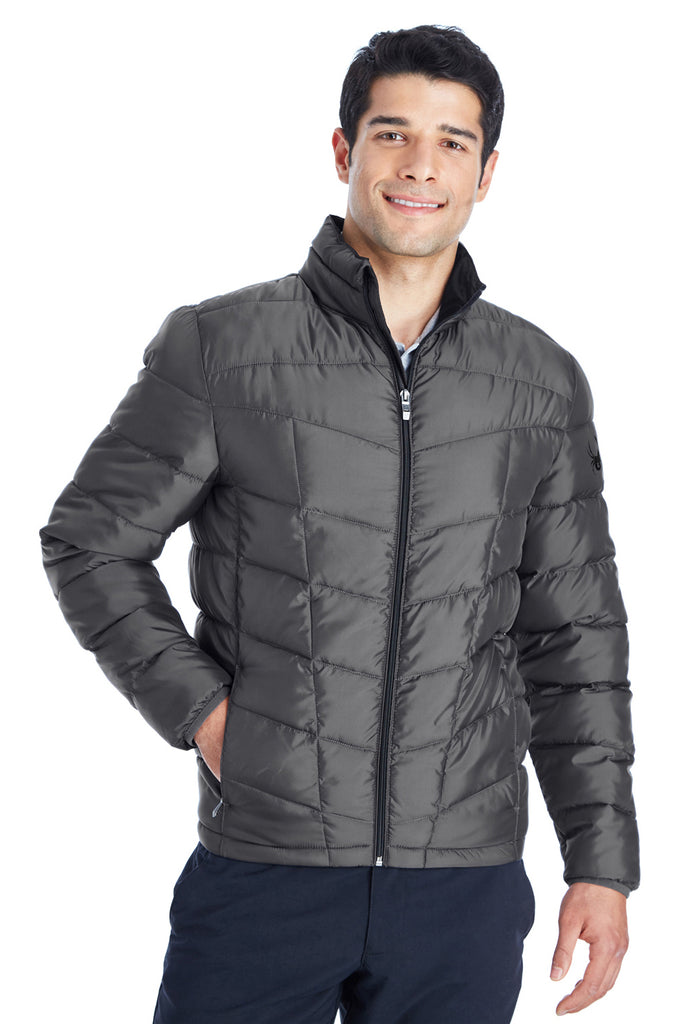 Spyder 187333 Mens Polar Grey Pelmo Puffer Full Zip Jacket