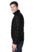 Spyder 187333 Mens Pelmo Puffer Full Zip Jacket Black/Red Model Side