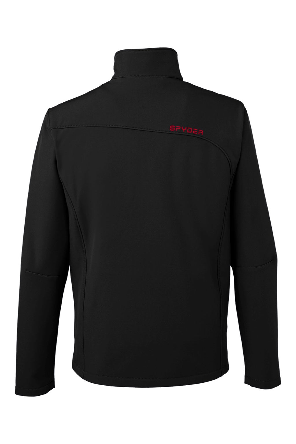 Spyder 187334 Mens Transport Full Zip Jacket Black/Red Flat Back