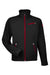 Spyder 187334 Mens Transport Full Zip Jacket Black/Red Flat Front