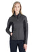 Spyder 187335 Womens Constant Full Zip Sweater Fleece Jacket Polar Grey/Black Model Front