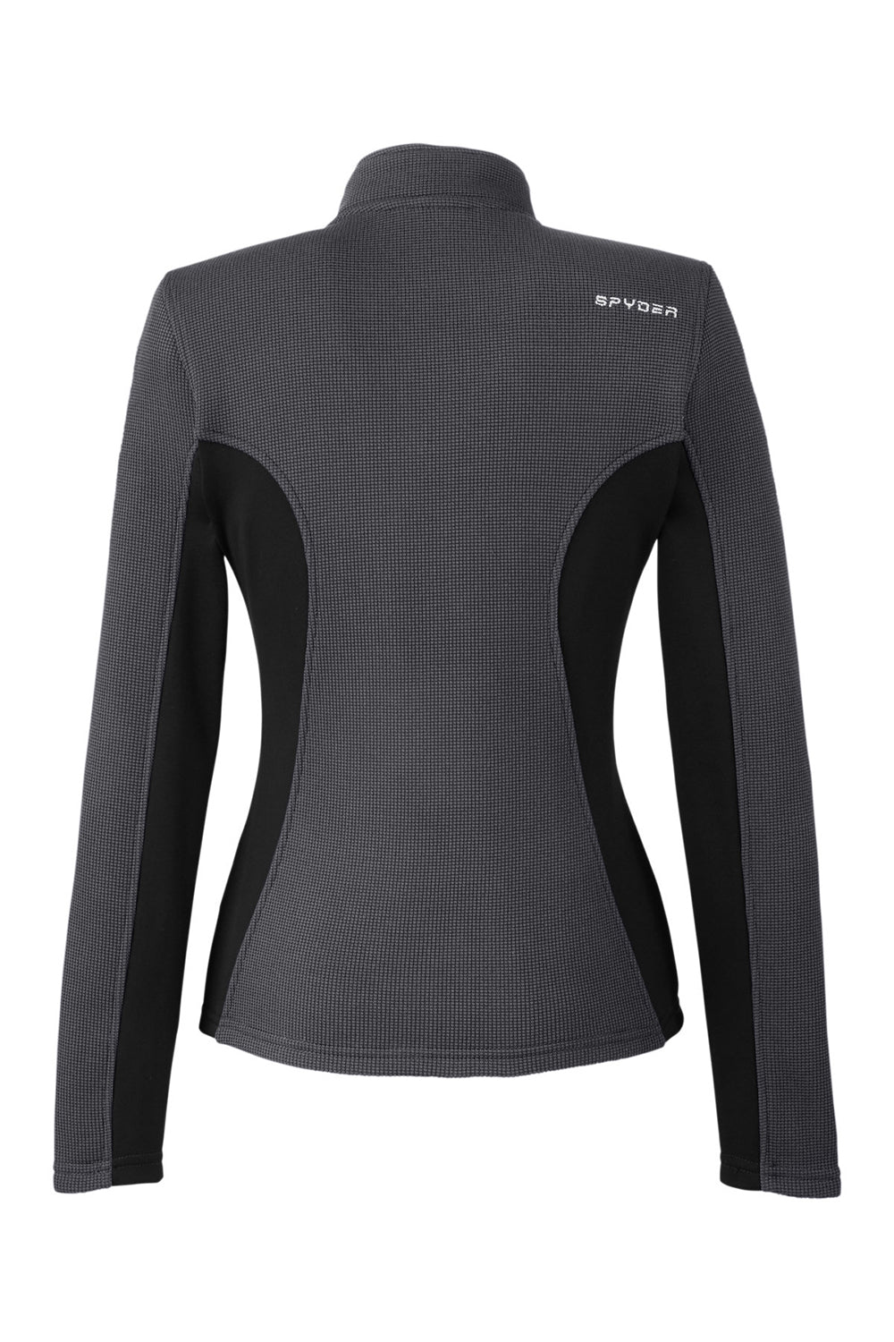 Spyder 187335 Womens Constant Full Zip Sweater Fleece Jacket Polar Grey/Black Flat Back