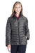 Spyder 187336 Womens Supreme Puffer Full Zip Jacket Polar Grey Model Front