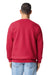 Gildan 19000 Mens Hammer Maxweight Crewneck Sweatshirt Cherry Red Model Back