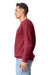 Gildan 19000 Mens Hammer Maxweight Crewneck Sweatshirt Garnet Red Model Side
