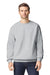 Gildan 19000 Mens Hammer Maxweight Crewneck Sweatshirt Gravel Grey Model Front