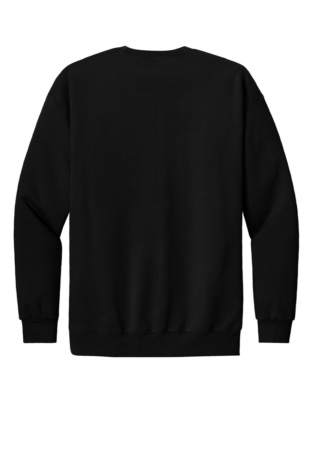 Gildan 19000 Mens Hammer Maxweight Crewneck Sweatshirt Pitch Black Flat Back