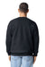 Gildan 19000 Mens Hammer Maxweight Crewneck Sweatshirt Pitch Black Model Back