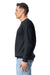 Gildan 19000 Mens Hammer Maxweight Crewneck Sweatshirt Pitch Black Model Side