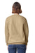Gildan 19000 Mens Hammer Maxweight Crewneck Sweatshirt Tan Model Back