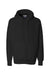 Weatherproof 7700 Mens Cross Weave Hooded Sweatshirt Hoodie w/ Pouch Pocket Black Flat Front