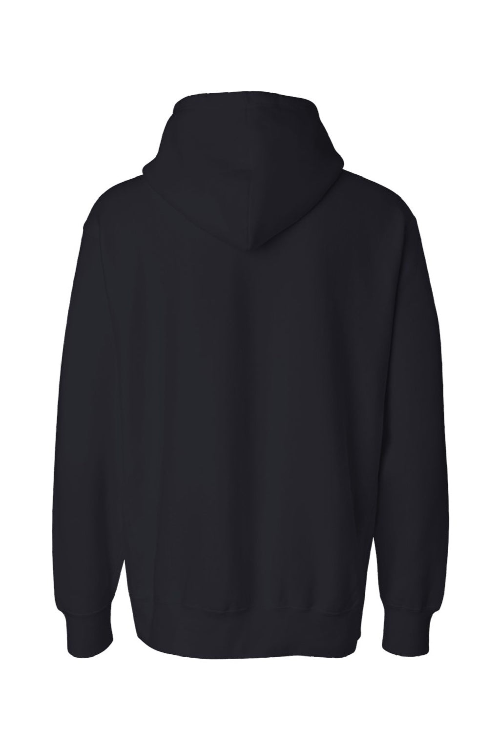 Weatherproof 7700 Mens Cross Weave Hooded Sweatshirt Hoodie w/ Pouch Pocket Navy Blue Flat Back