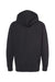 Independent Trading Company IND4000Z Mens Full Zip Hooded Sweatshirt Hoodie w/ Pockets Black Flat Back