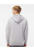 Independent Trading Co. IND4000Z Mens Full Zip Hooded Sweatshirt Hoodie Heather Grey Model Back