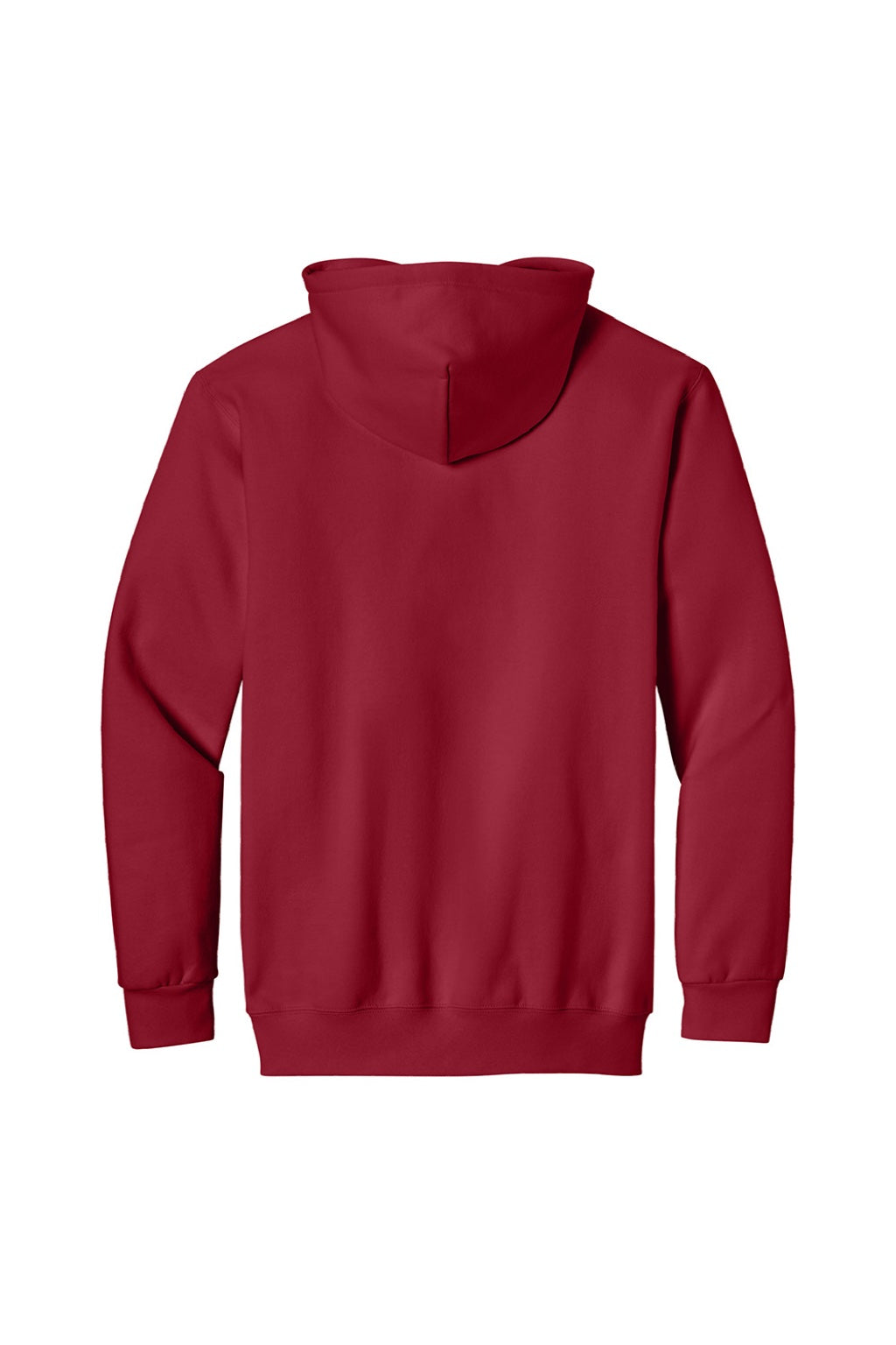 Gildan 19500 Mens Hammer Maxweight Hooded Sweatshirt Hoodie w/ Pouch Pocket Cherry Red Flat Back