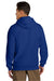 Gildan 19500 Mens Hammer Maxweight Hooded Sweatshirt Hoodie w/ Pouch Pocket Deep Royal Blue Model Back