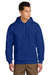 Gildan 19500 Mens Hammer Maxweight Hooded Sweatshirt Hoodie w/ Pouch Pocket Deep Royal Blue Model Front