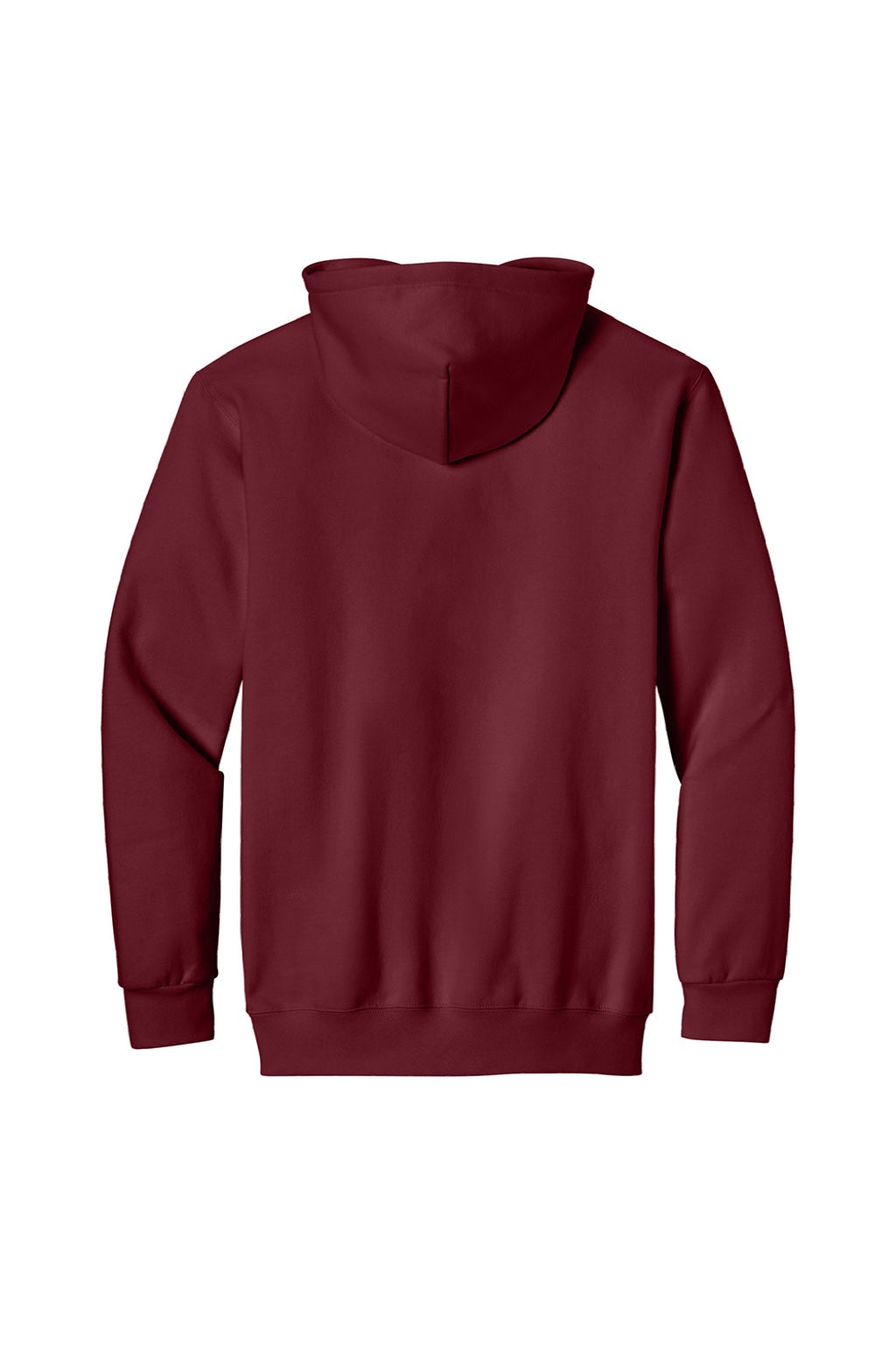 Gildan 19500 Mens Hammer Maxweight Hooded Sweatshirt Hoodie w/ Pouch Pocket Garnet Red Flat Back