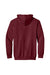 Gildan 19500 Mens Hammer Maxweight Hooded Sweatshirt Hoodie w/ Pouch Pocket Garnet Red Flat Back