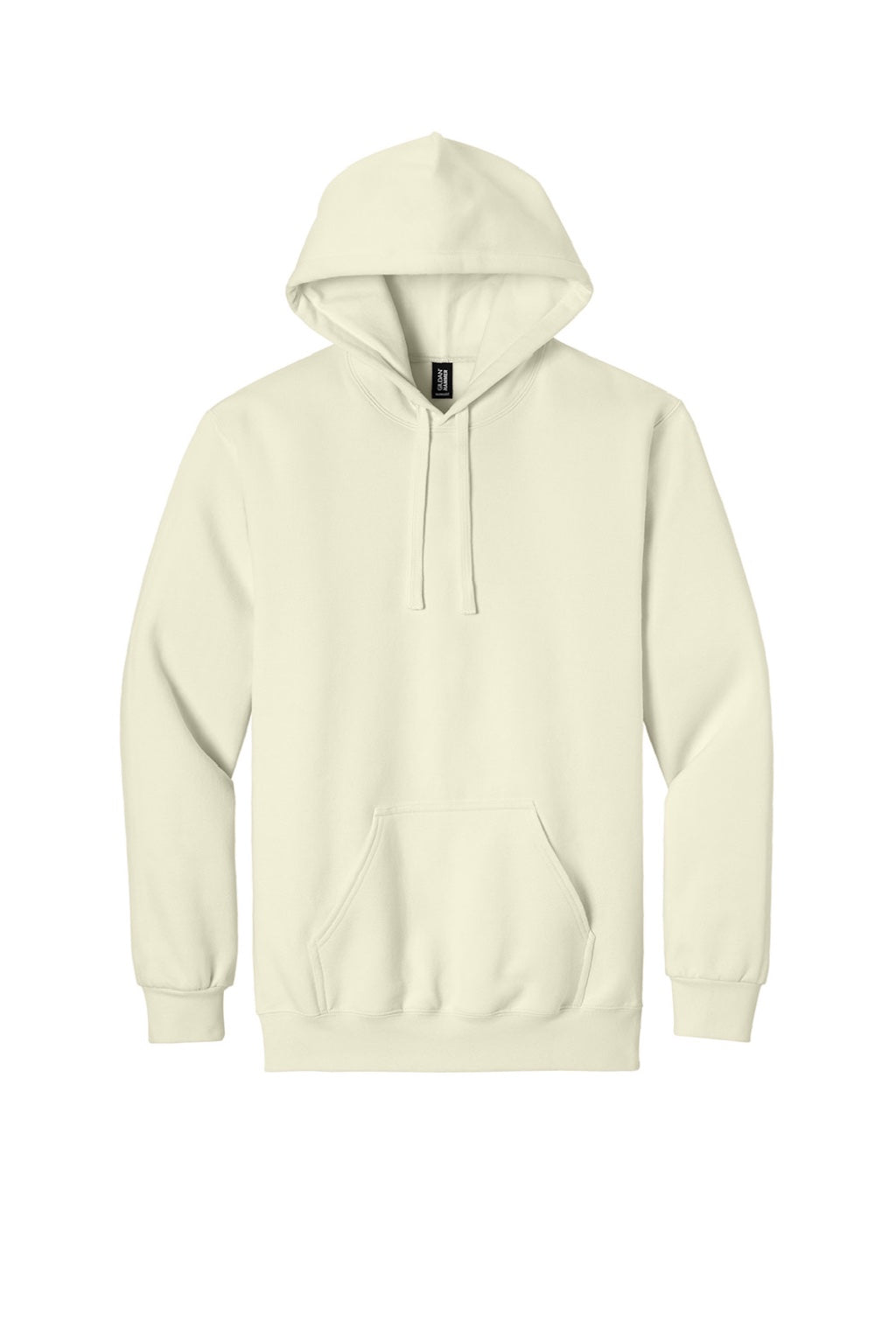 Gildan 19500 Mens Hammer Maxweight Hooded Sweatshirt Hoodie w/ Pouch Pocket Off White Flat Front