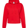 Badger Womens Crop Hooded Sweatshirt Hoodie - Red - NEW