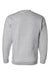 Bayside BA1102 Mens USA Made Crewneck Sweatshirt Dark Ash Grey Flat Back