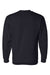 Bayside 1102 Mens USA Made Crewneck Sweatshirt Navy Blue Flat Back