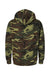 Code Five 3969 Mens Camo Pullover Hooded Fleece Sweatshirt Hoodie w/ Pouch Pocket Green Woodland Camo Flat Back