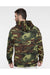 Code Five 3969 Mens Fleece Hooded Sweatshirt Hoodie Green Woodland Model Back