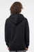 Independent Trading Company IND4000 Mens Hooded Sweatshirt Hoodie w/ Pouch Pocket Black Model Back