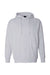 Independent Trading Company IND4000 Mens Hooded Sweatshirt Hoodie w/ Pouch Pocket Heather Grey Flat Front