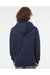 Independent Trading Co. IND4000 Mens Hooded Sweatshirt Hoodie Classic Navy Blue Model Back